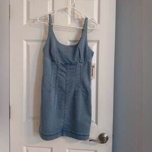 Blue Denim Mini Dress